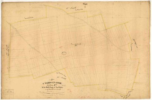 Saint-Mards-en-Othe, section B dite de la Belle Fayte et Vaubadon, feuille n° 12