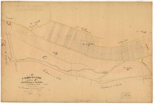 Saint-Mards-en-Othe, section B dite de la Belle Fayte et Vaubadon, feuille n° 14