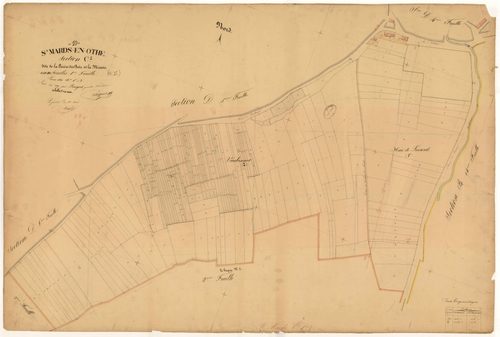 Saint-Mards-en-Othe, section C dite de la Lisière des Bois et la Mivoie, feuille n° 1