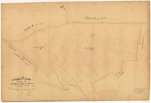 Saint-Mards-en-Othe, section C dite de la Lisière des Bois et la Mivoie, feuille n° 6