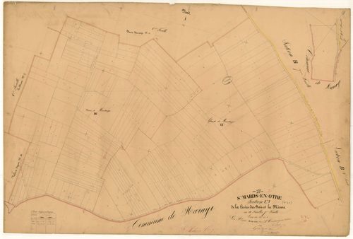 Saint-Mards-en-Othe, section C dite de la Lisière des Bois et la Mivoie, feuille n° 7