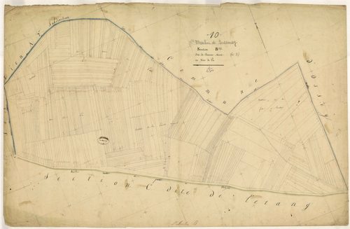 Saint-Martin-de-Bossenay, section B dite de l'homme mort ou voie de pu, feuille n° 1
