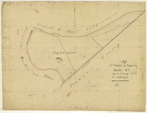 Saint-Martin-de-Bossenay, section C dite de l'Etang, feuille n° 3