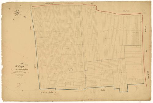Sainte-Maure, section A dite du bas de veau et des beaulieux, feuille n° 2, parcelles n° 902-1264