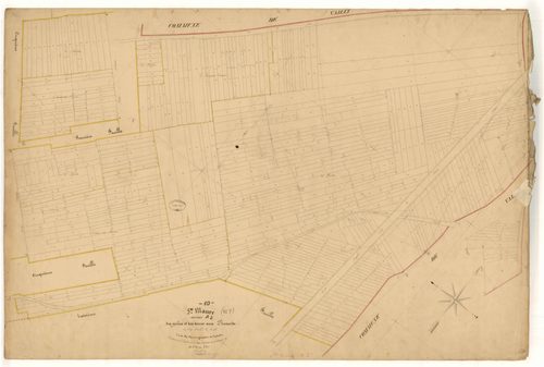 Sainte-Maure, section B dite des Gallas et des terres aux renards, feuille n° 2, parcelles n° 832-1375