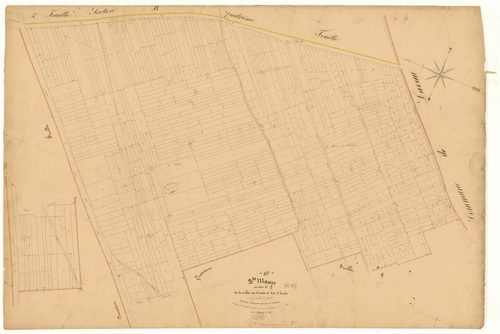 Sainte-Maure, section C dite de la Vallée au comte et des clouïs, feuille n° 3, parcelles n° 1213-1813