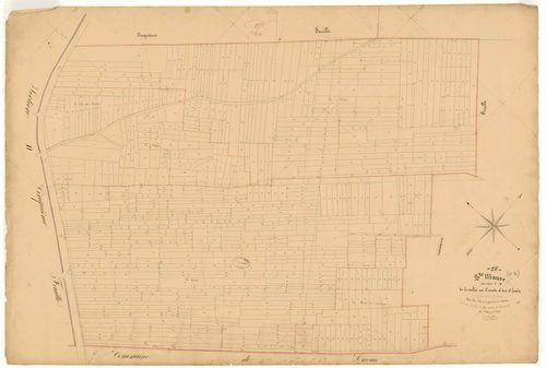 Sainte-Maure, section C dite de la Vallée au comte et des clouïs, feuille n° 4, parcelles n° 1814-2476