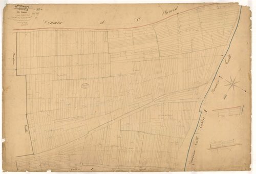 Sainte-Maure, section E dite de Vannes, feuille n° 1, parcelles n° 1-454