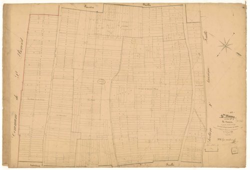 Sainte-Maure, section E dite de Vannes, feuille n° 2, parcelles n° 455-1010