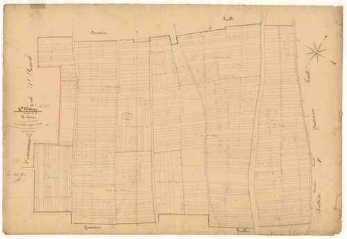 Sainte-Maure, section E dite de Vannes, feuille n° 3, parcelles n° 1011-1491