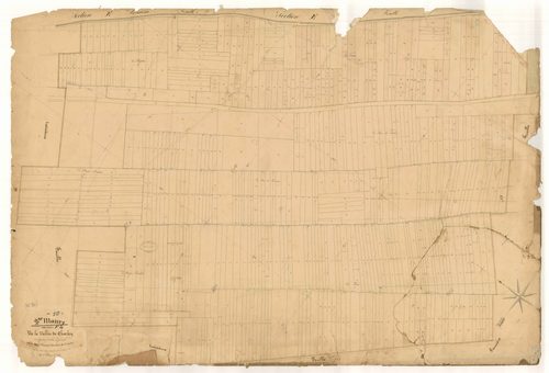 Sainte-Maure, section F dite de la Vallée de Charley, feuille n° 4, parcelles n° 1782-2499