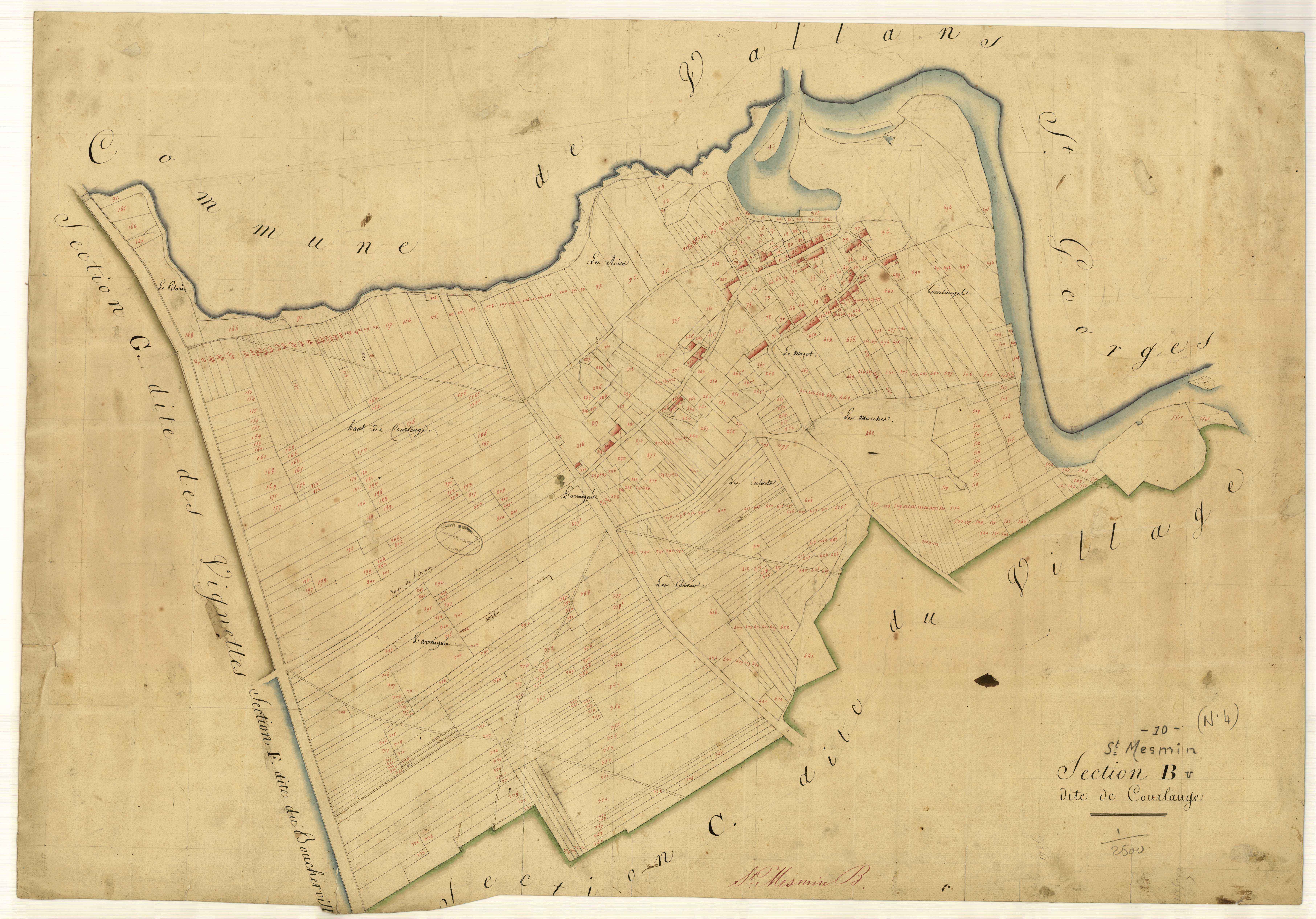 Saint-Mesmin, section B dite de Courlange