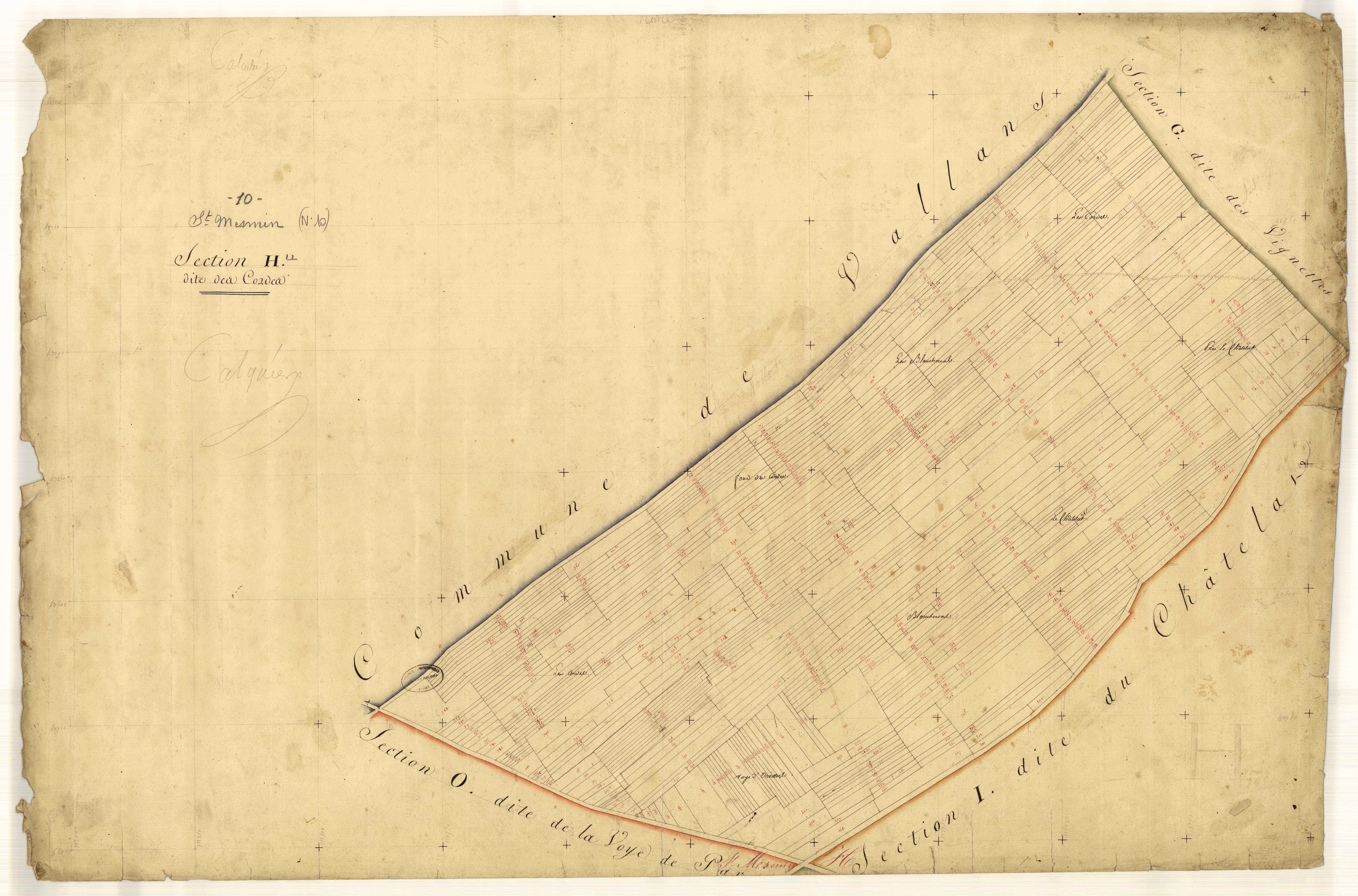 Saint-Mesmin, section H dite des Cordes