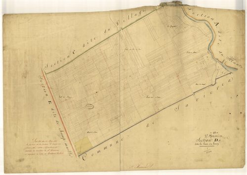 Saint-Mesmin, section D dite le bas du brun