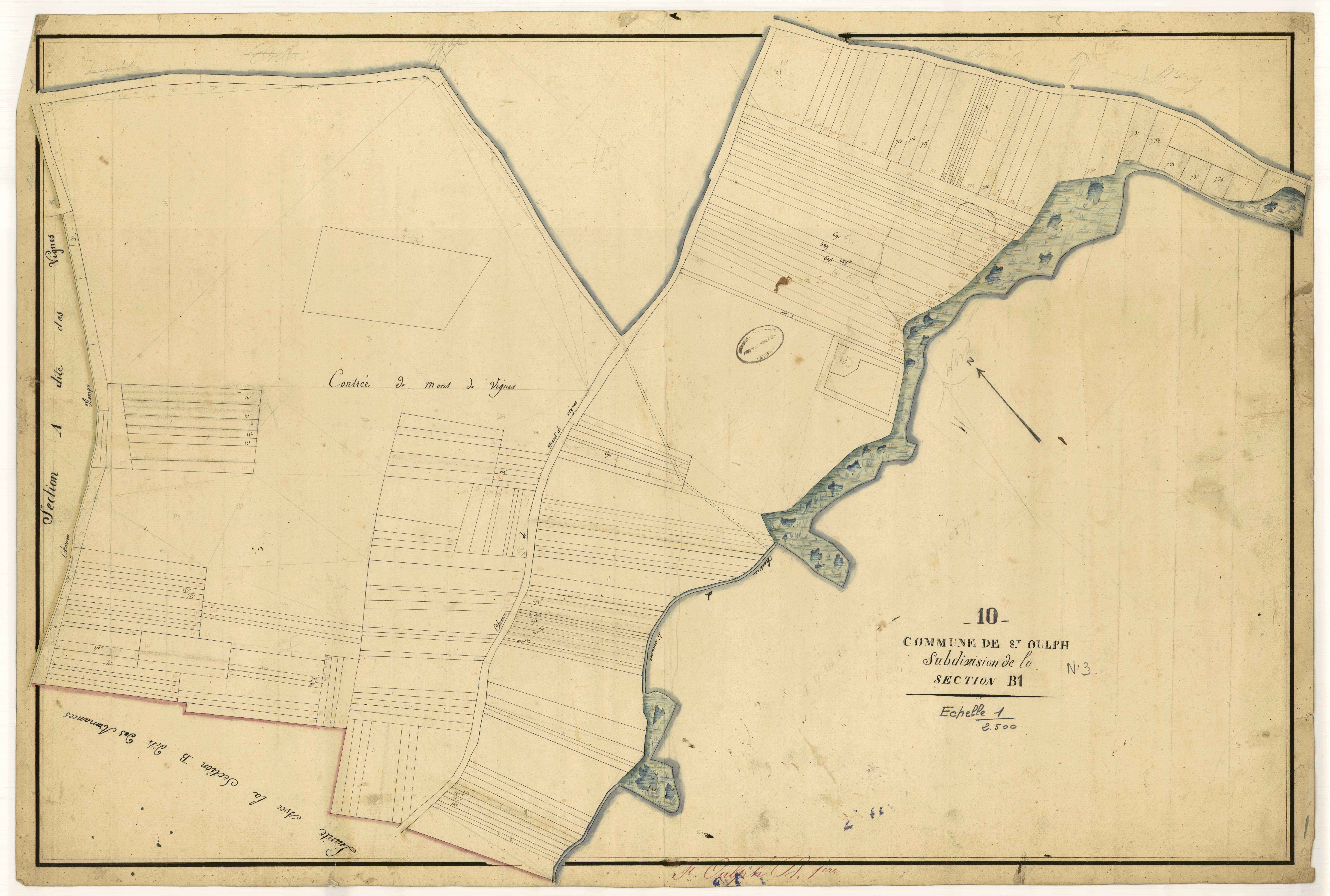 Saint-Oulph, section B dite des Armances, feuille n° 1