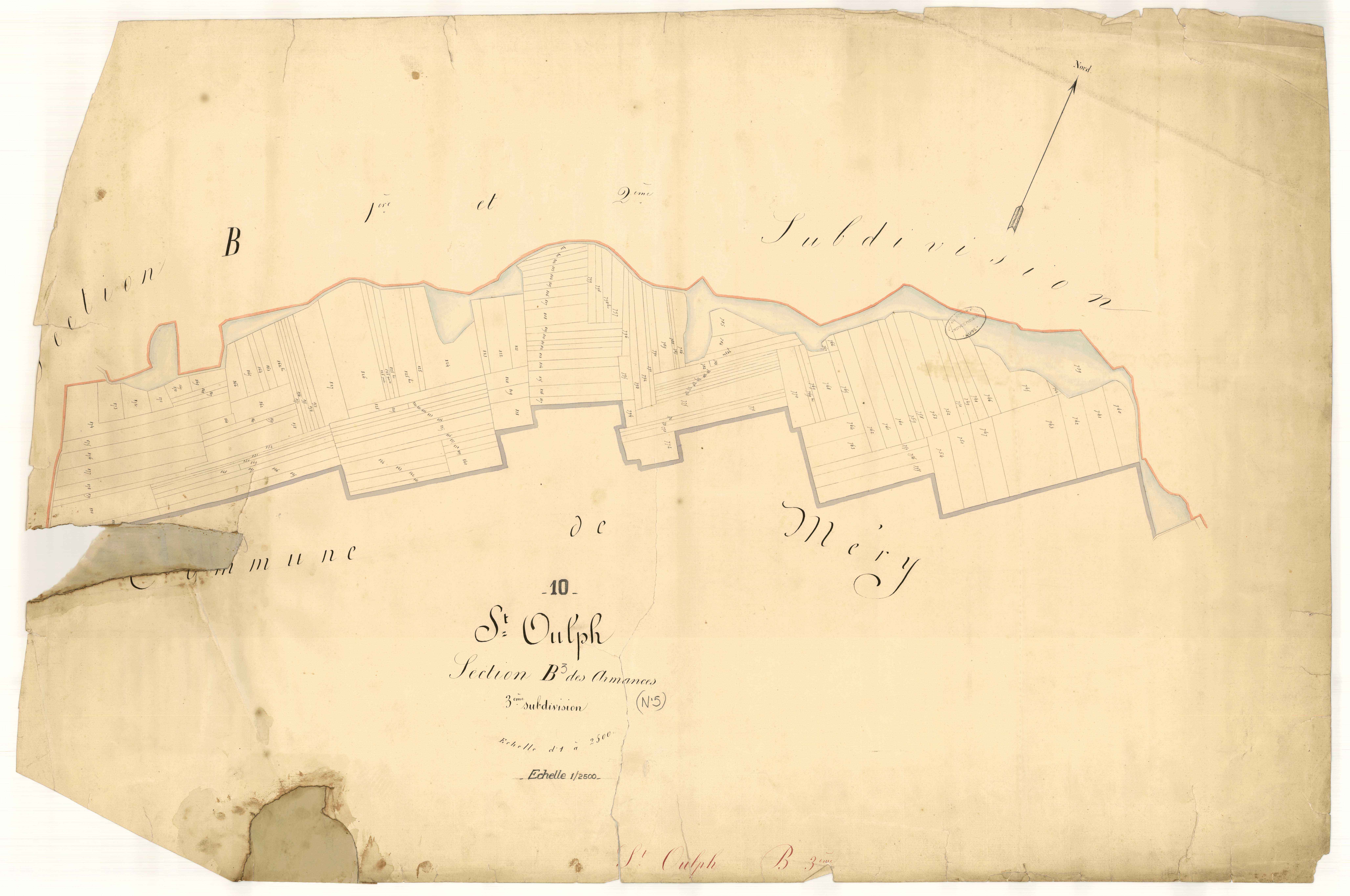 Saint-Oulph, section B dite des Armances, feuille n° 3
