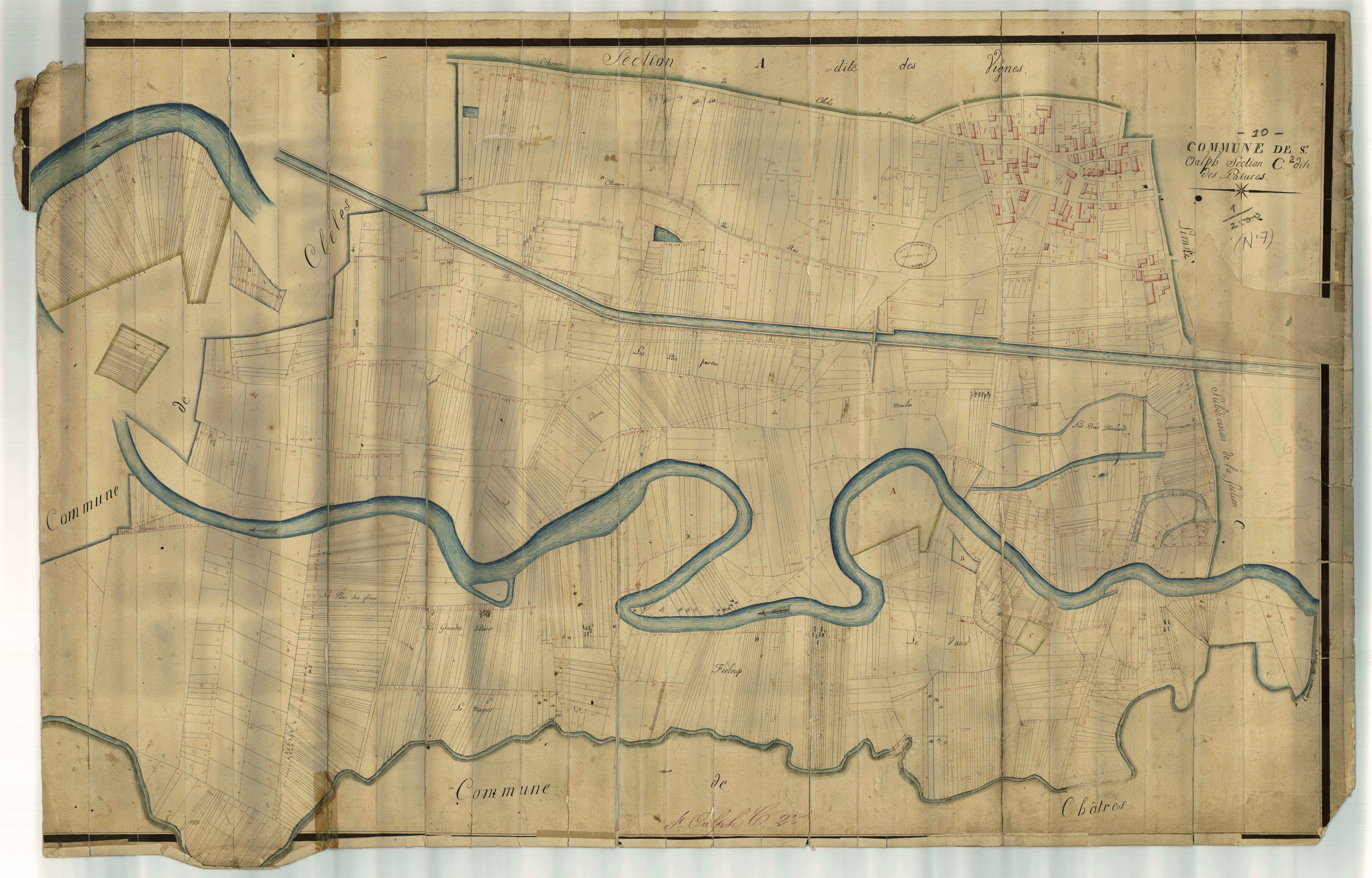 Saint-Oulph, section C dite des Pâtures, feuille n° 2