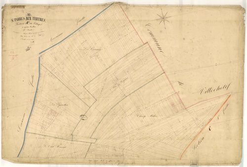 Saint-Parres-aux-Tertres, section A dite du Village, feuille n° 4, parcelles n° 805-1067