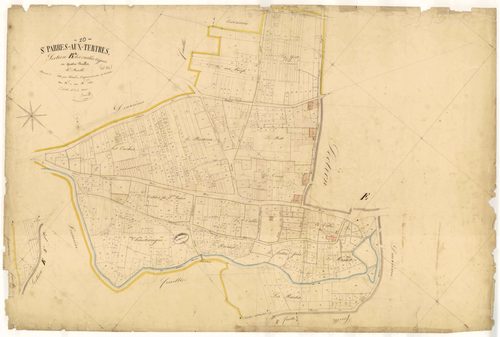 Saint-Parres-aux-Tertres, section B dite des Vieilles Vignes, feuille n° 4, parcelles n° 1523-2182