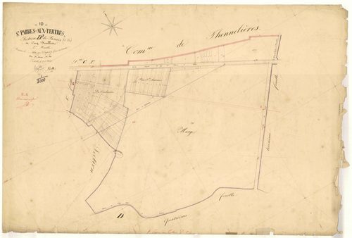 Saint-Parres-aux-Tertres, section D dite de Panais, feuille n° 2, parcelles n° 501-613