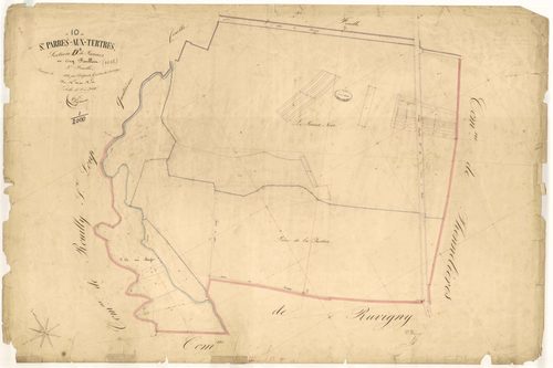 Saint-Parres-aux-Tertres, section D dite de Panais, feuille n° 3, parcelles n° 614-656