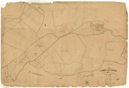 Saint-Parres-aux-Tertres, section D dite de Panais, feuille n° 4, parcelles n° 657-872