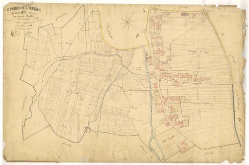 Saint-Parres-aux-Tertres, section E dite de Baire, feuille n° 2, parcelles n° 310-884