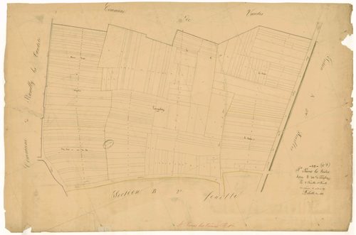 Saint-Parres-les-Vaudes, section B dite de Courgelin, feuille n° 1, parcelles n° 1-197