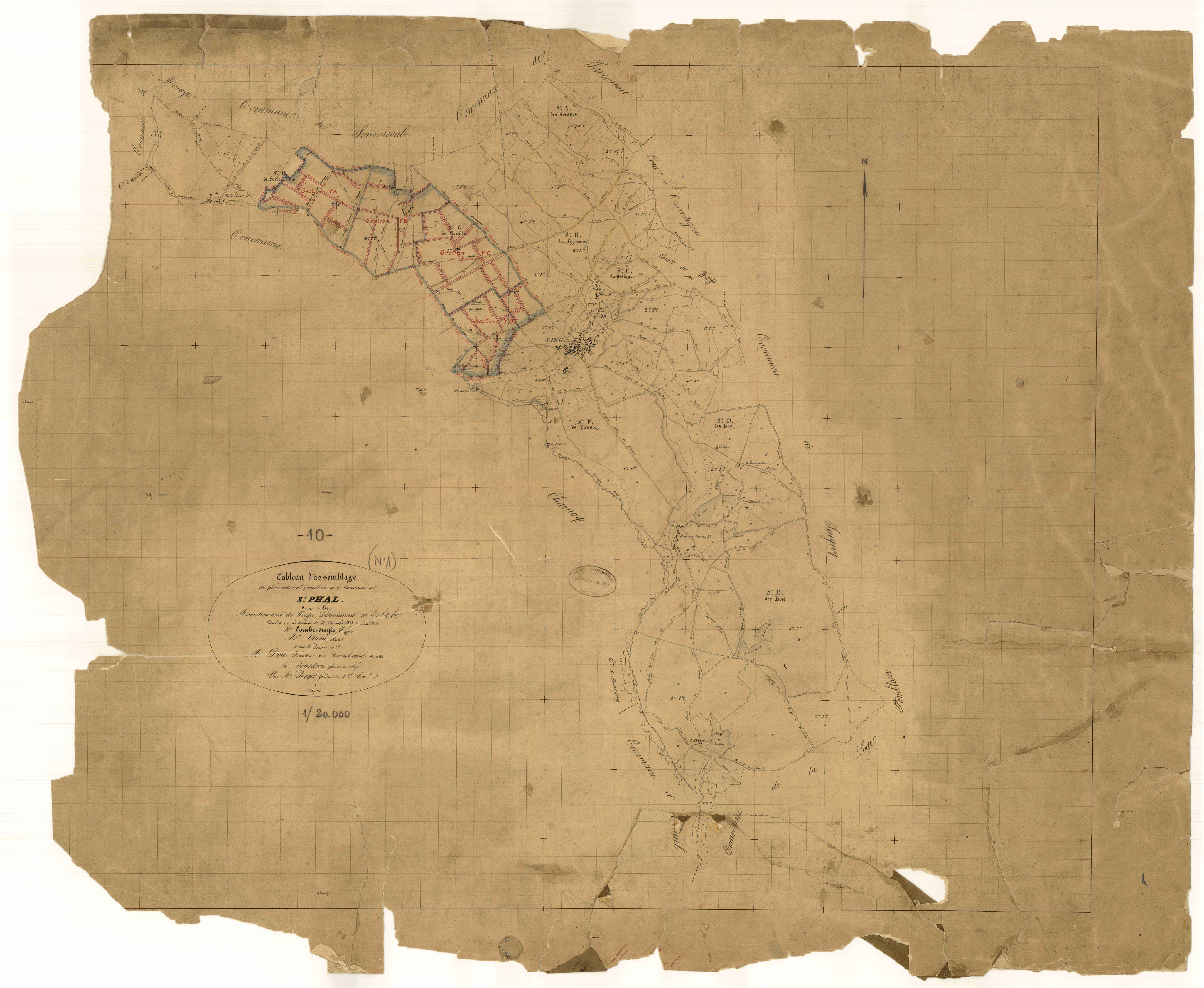Saint-Phal, tableau d'assemblage