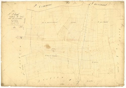 Saint-Phal, section A dite des Corrattes, feuille n° 4, parcelles n° 1629-1918