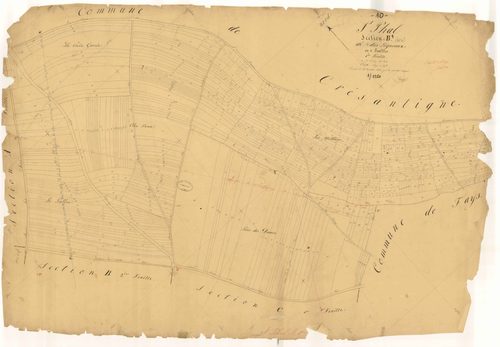 Saint-Phal, section B dite des Ligneaux, feuille n° 1, parcelles n° 1-603
