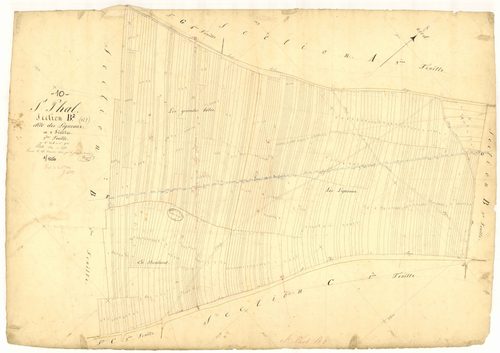 Saint-Phal, section B dite des Ligneaux, feuille n° 2, parcelles n° 604-932