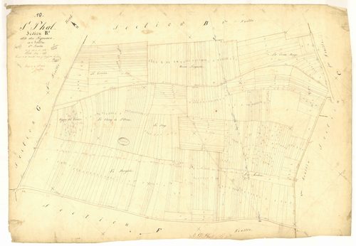 Saint-Phal, section B dite des Ligneaux, feuille n° 3, parcelles n° 933-1336
