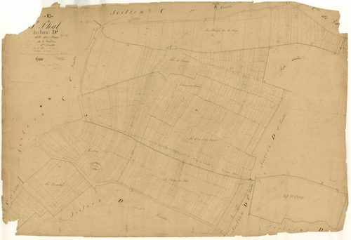 Saint-Phal, section D dite des Bas, feuille n° 2, parcelles n° 400-787