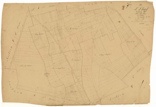 Saint-Phal, section D dite des Bas, feuille n° 3, parcelles n° 787-1155