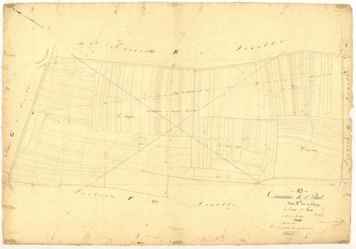 Saint-Phal, section F dite de Pirancey, feuille n° 1, parcelles n° 1-150