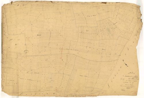 Saint-Phal, section G dite de Grésille, feuille n° 4, parcelles n° 880-1486