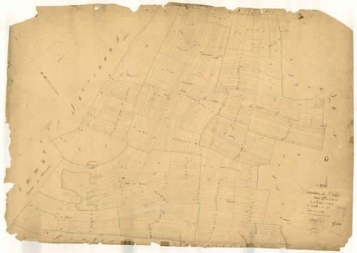 Saint-Phal, section G dite de Grésille, feuille n° 5, parcelles n° 1487-1780