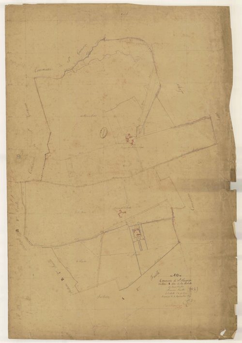 Saint-Pouange, section A dite de la Borde, feuille n° 1