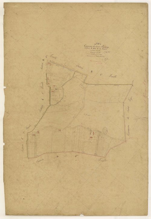 Saint-Pouange, section A dite de la Borde, feuille n° 2