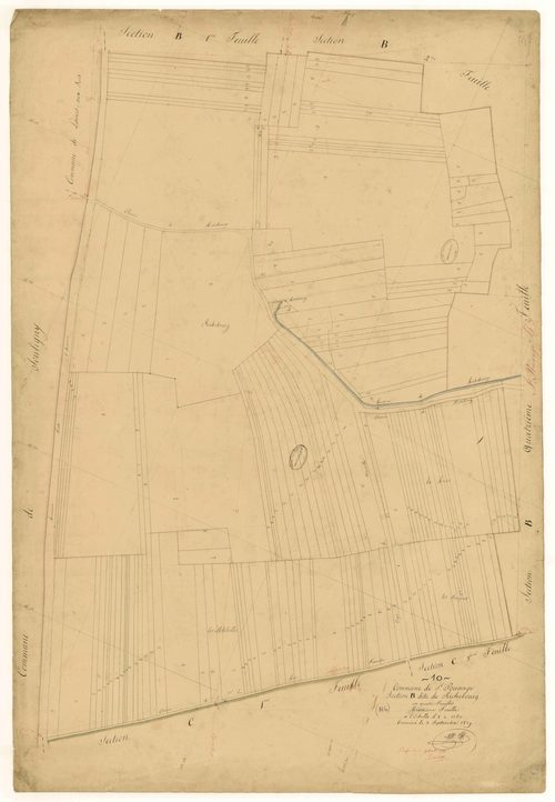 Saint-Pouange, section B dite de Richebourg, feuille n° 3