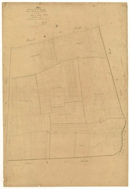 Saint-Pouange, section C dite de Neuville, feuille n° 1