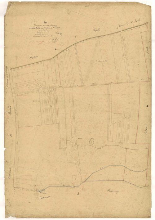 Saint-Pouange, section D dite du Château de Souleaux, feuille n° 3