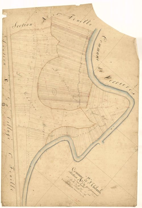 Saint-Thibault, section A dite du Gros Pommier, feuille n° 2, parcelles n° 495-724