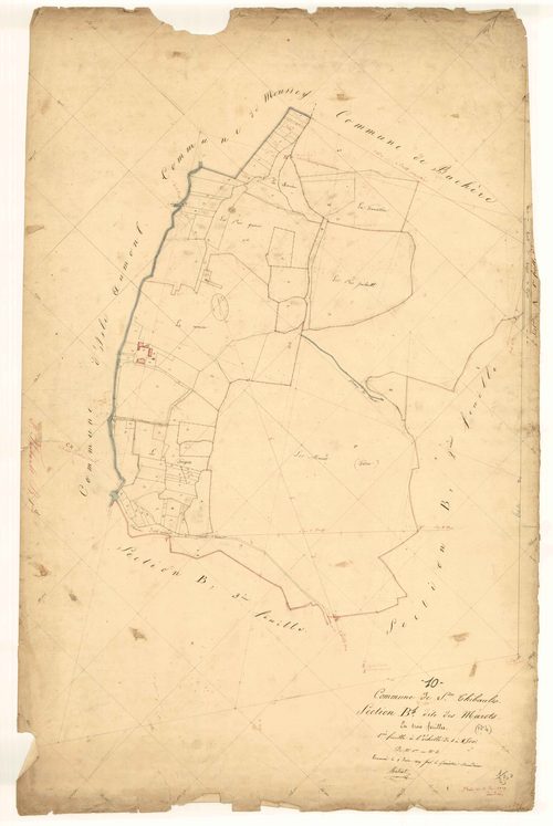 Saint-Thibault, section B dite des Marots feuille n° 1, parcelles n° 1-81