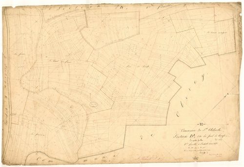 Saint-Thibault, section D dite de Pied de Loup, feuille n° 3, parcelles n° 549-906