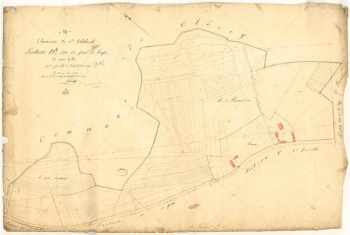 Saint-Thibault, section D dite de Pied de Loup, feuille n° 4, parcelles n° 907-1038