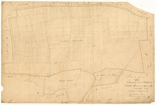 Saint-Thibault, section E dite des Charmiselles, feuille n° 2, parcelles n° 293-497