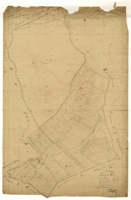 Saint-Usage, section B dite du Butiel, feuille n° 1