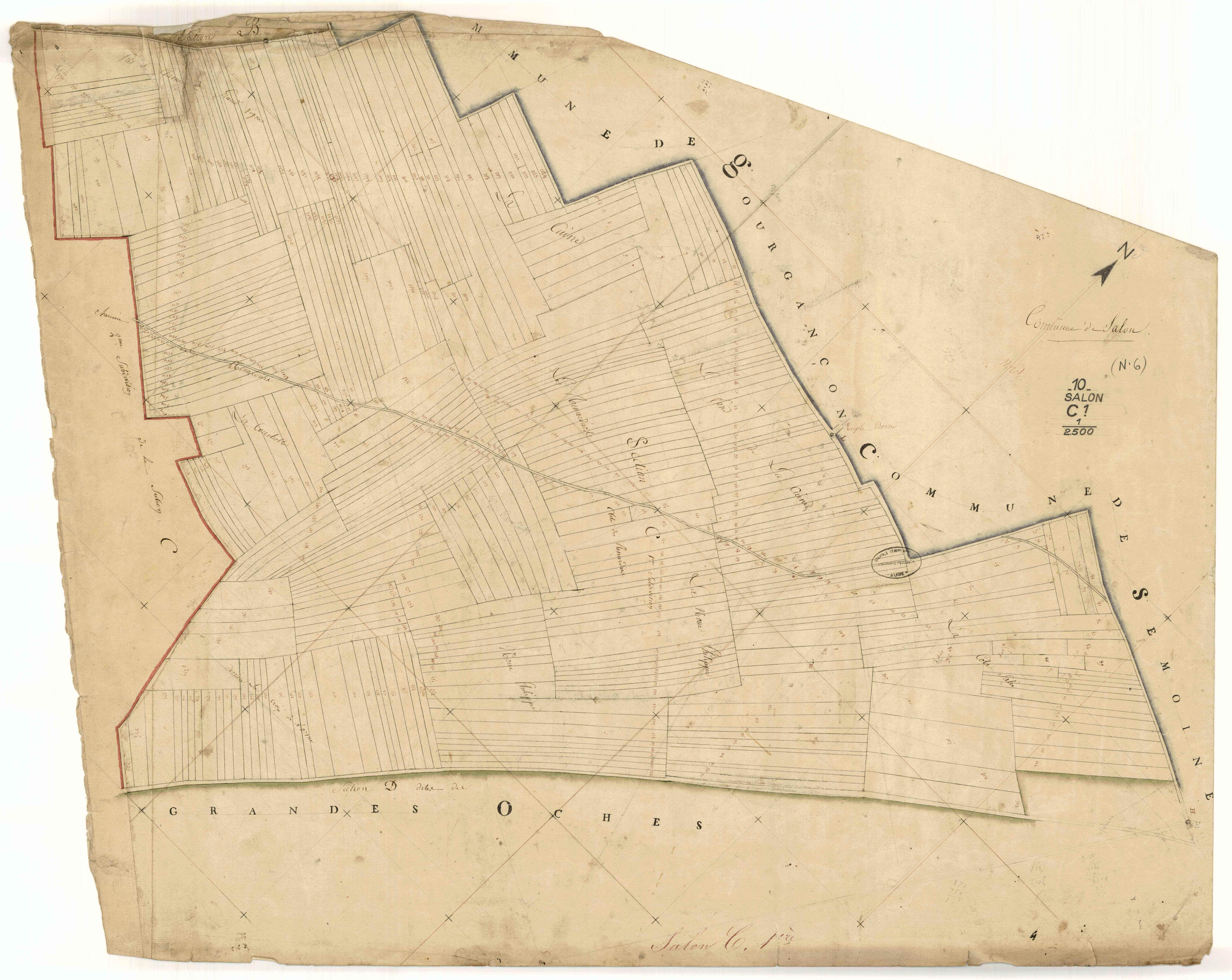 Salon, section C dite des Renardiers, feuille n° 1